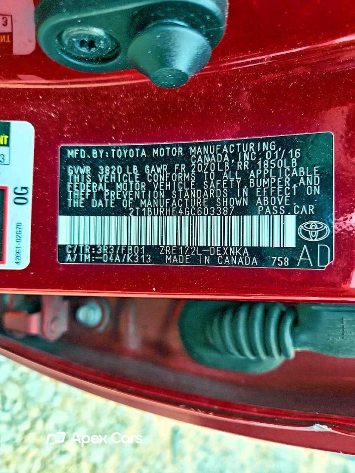 Toyota Corolla 2016