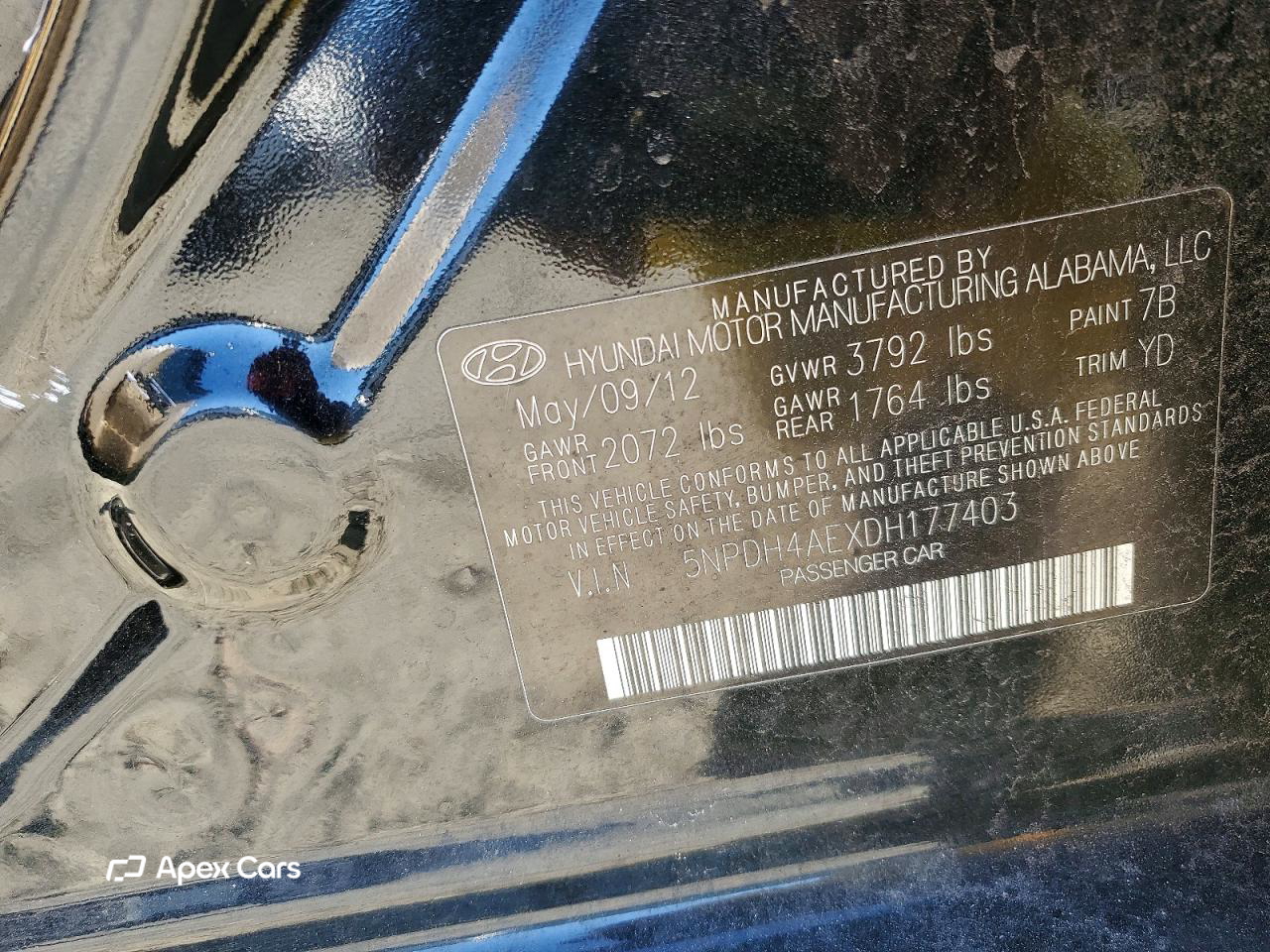 Hyundai Elantra 2013