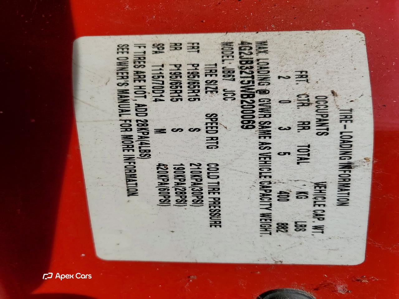 Pontiac Sunfire 1998