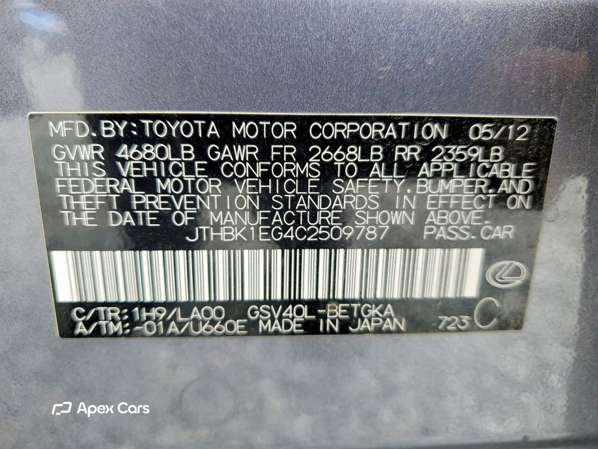 Lexus ES 2012