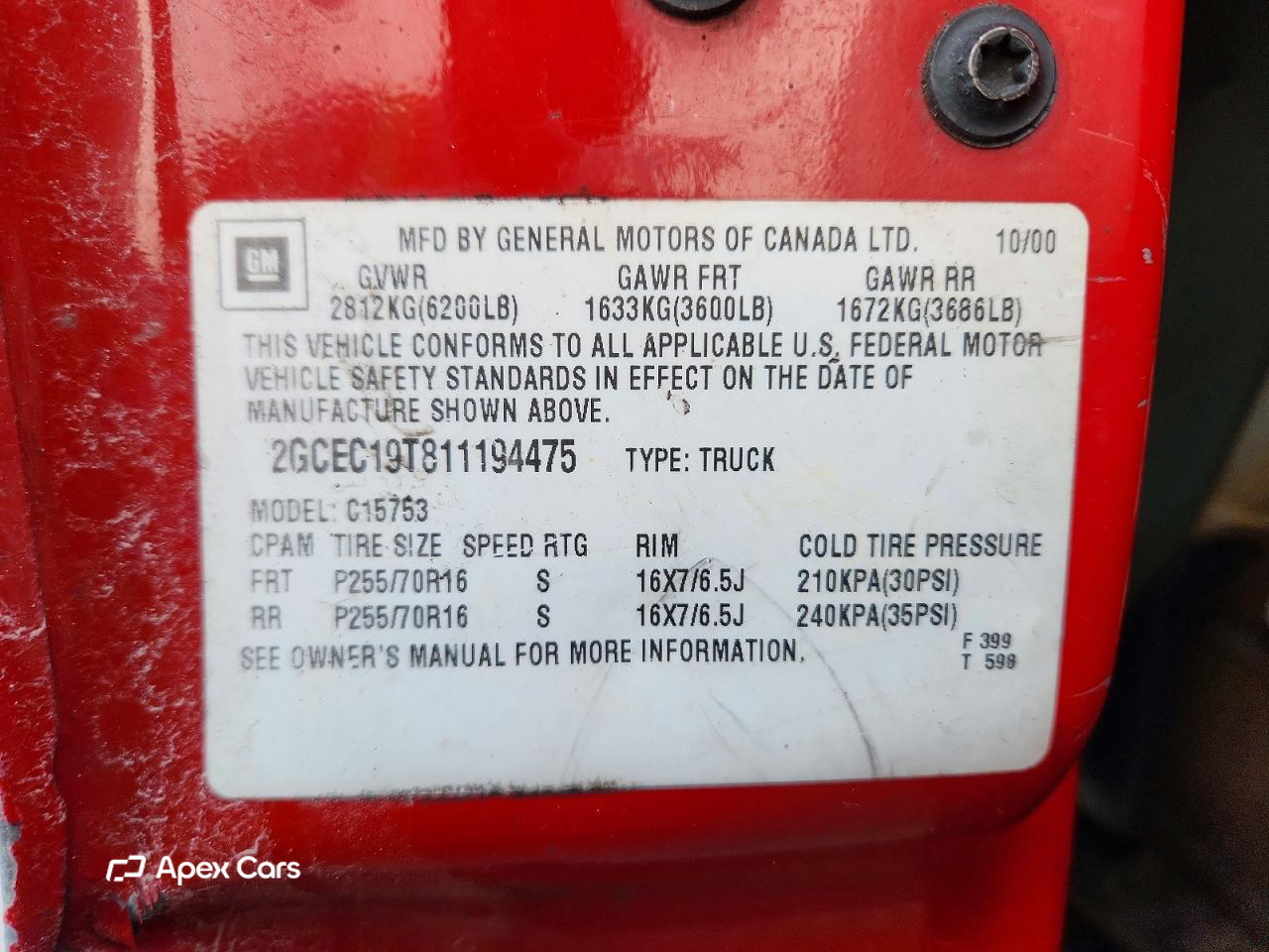 Chevrolet Silverado 2001