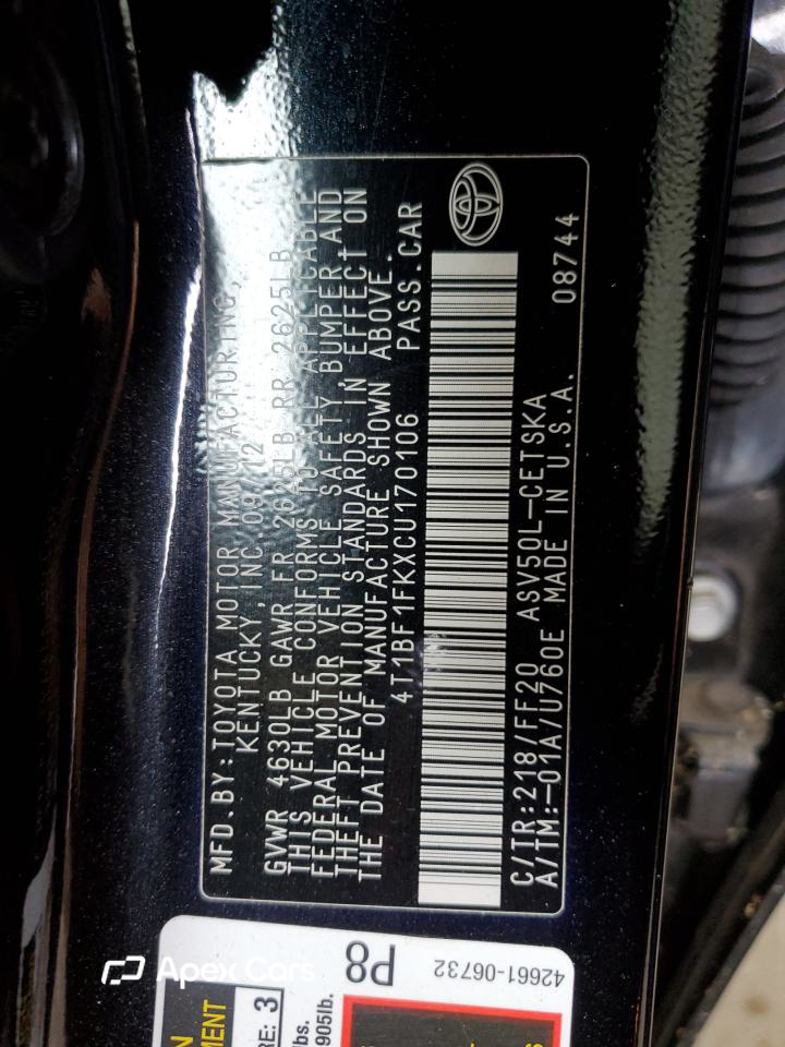 Toyota Camry 2012