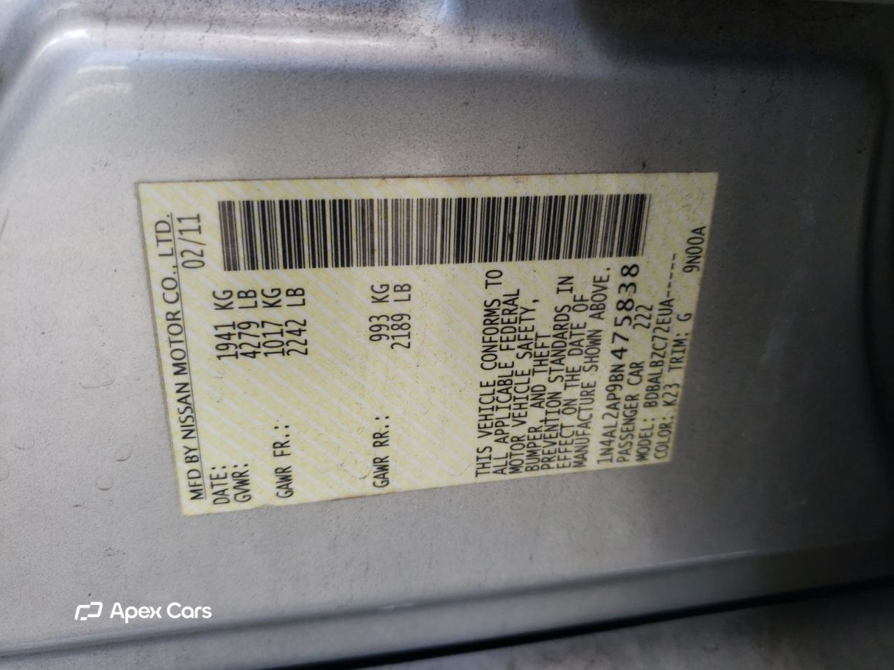 Nissan Altima 2011