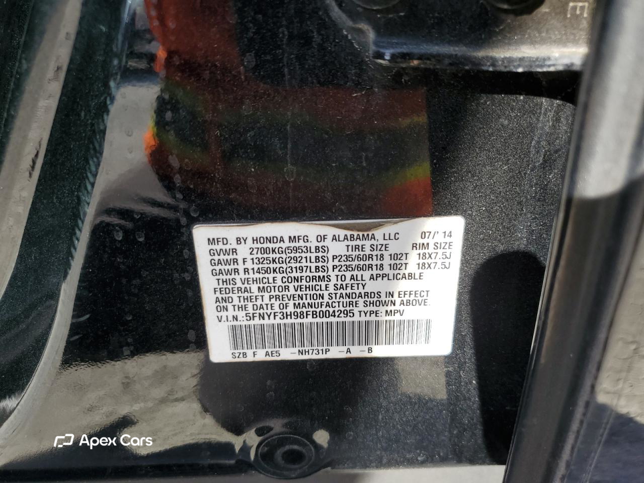 Honda Pilot 2015