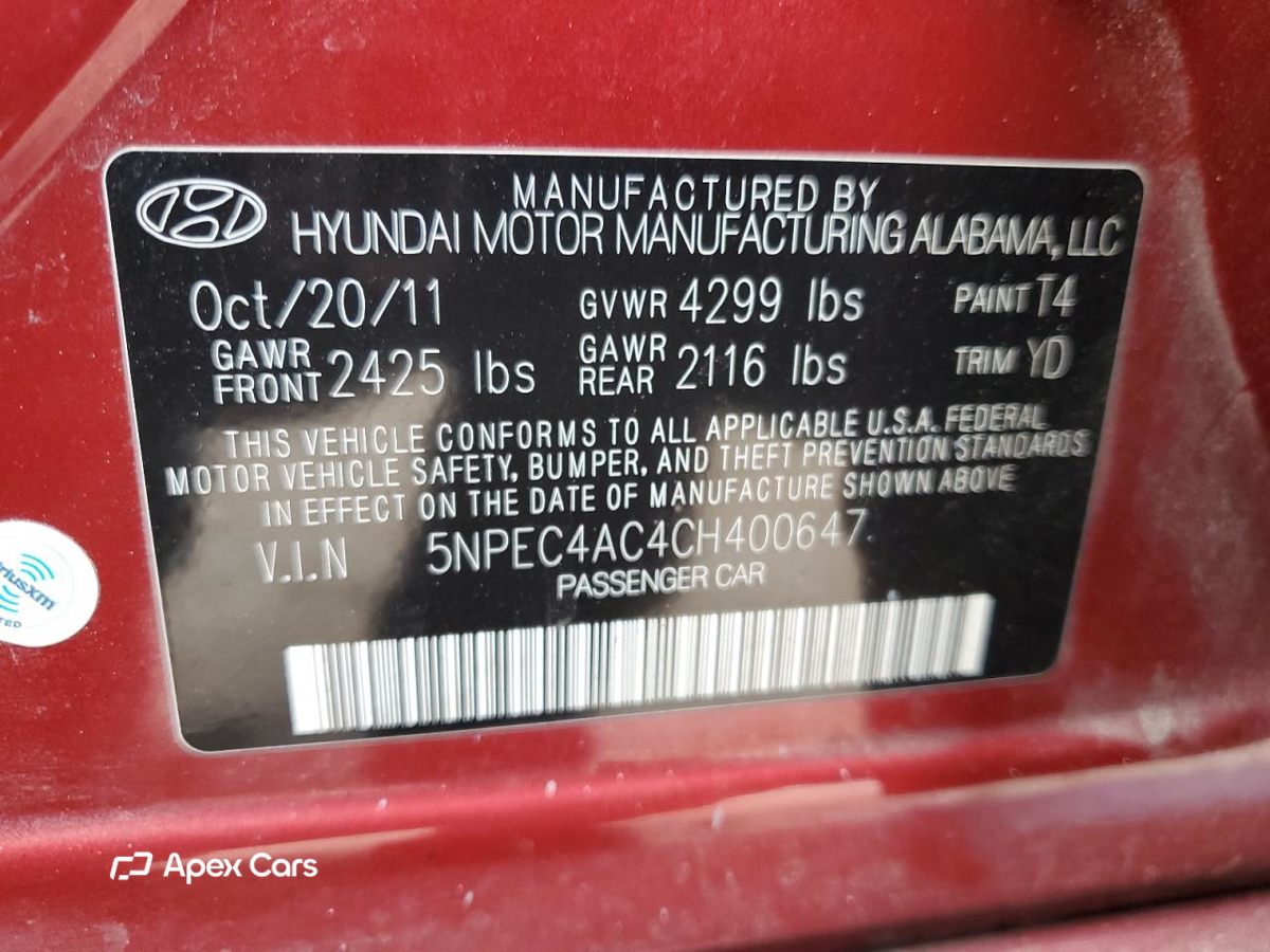 Hyundai Sonata 2012