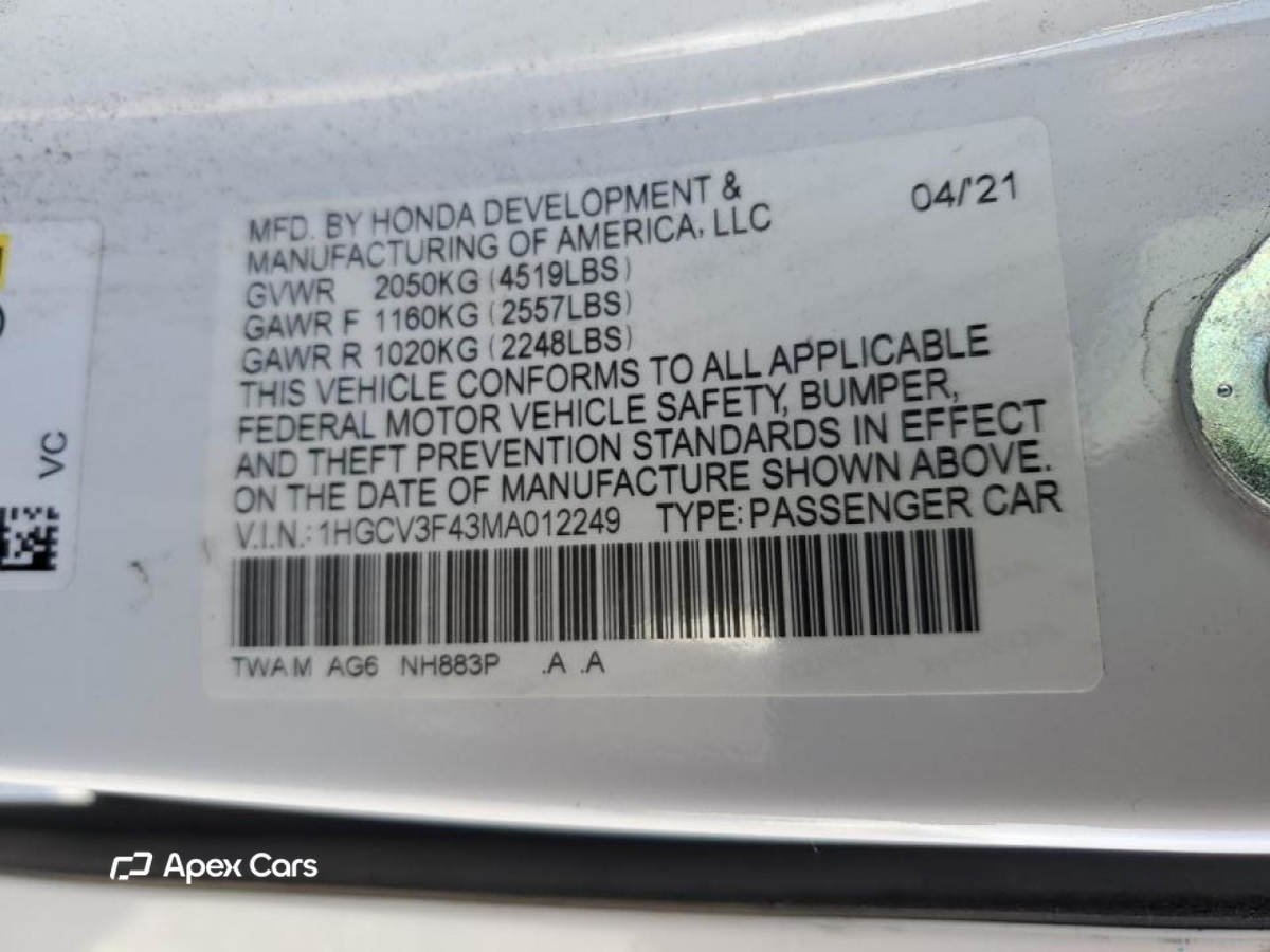 Honda Accord 2021