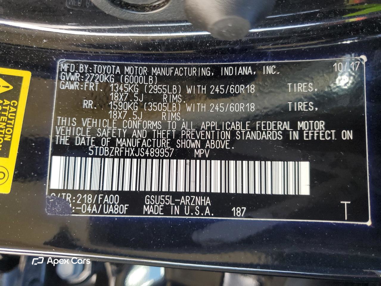 Toyota Highlander 2018