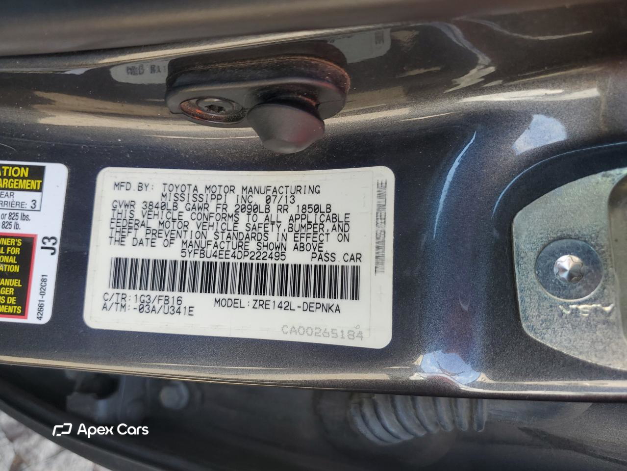 Toyota Corolla 2013