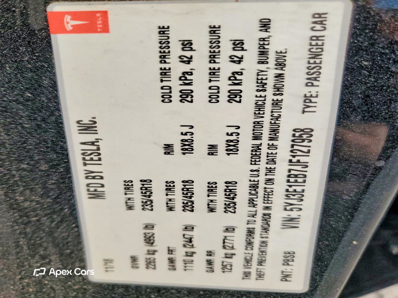 Tesla Model 3 2018