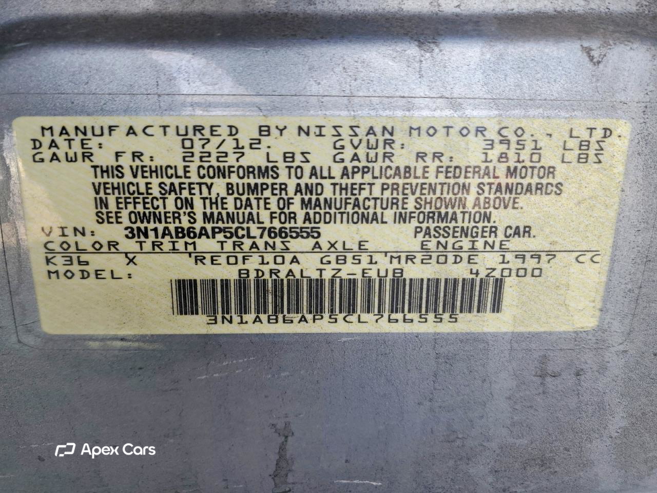 Nissan Sentra 2012