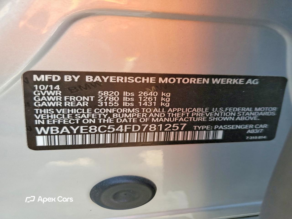 BMW Series 7 2015