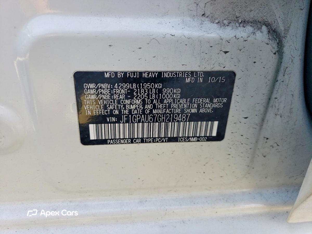 Subaru Impreza 2016