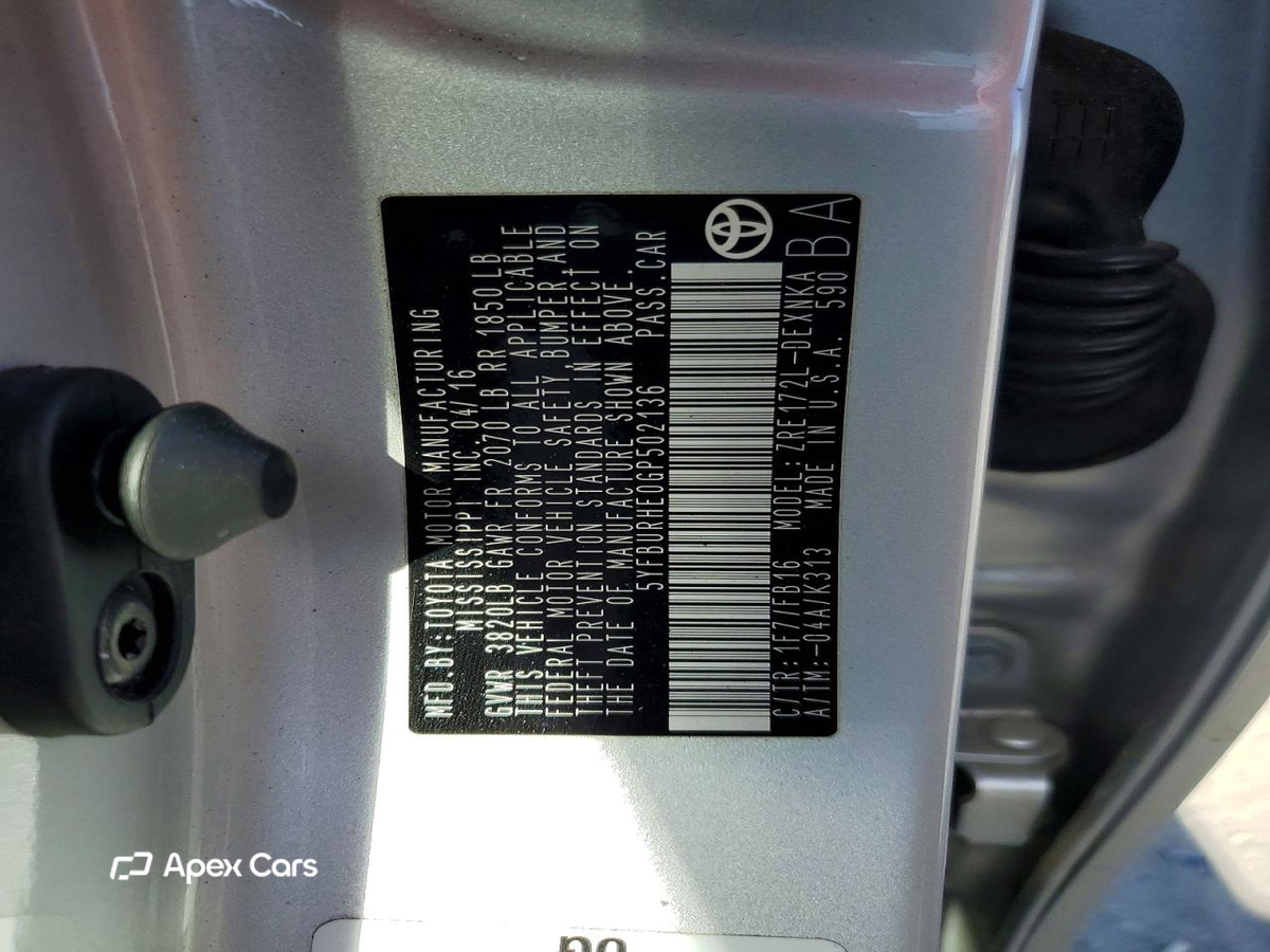 Toyota Corolla 2016