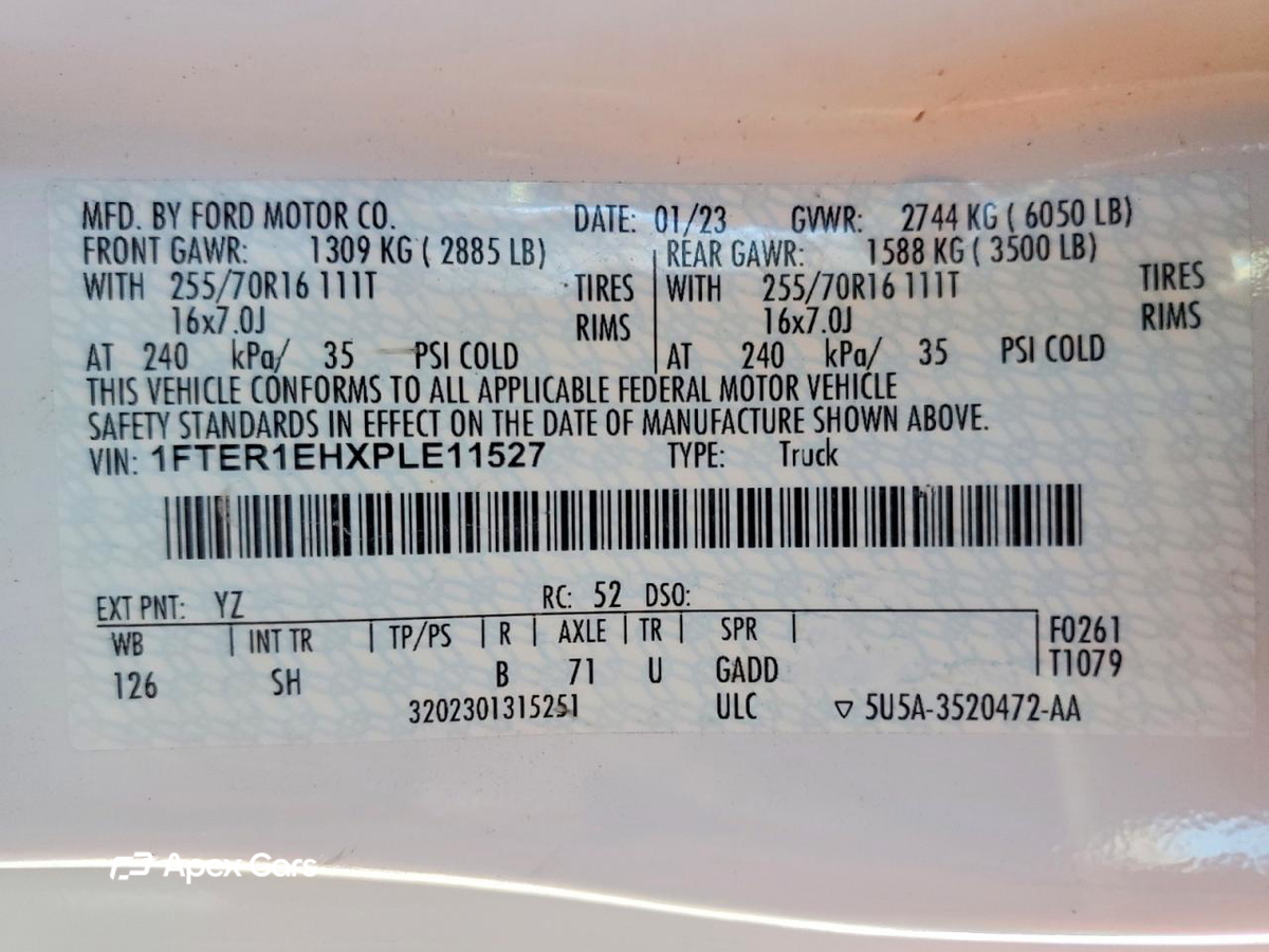 Ford Ranger 2023