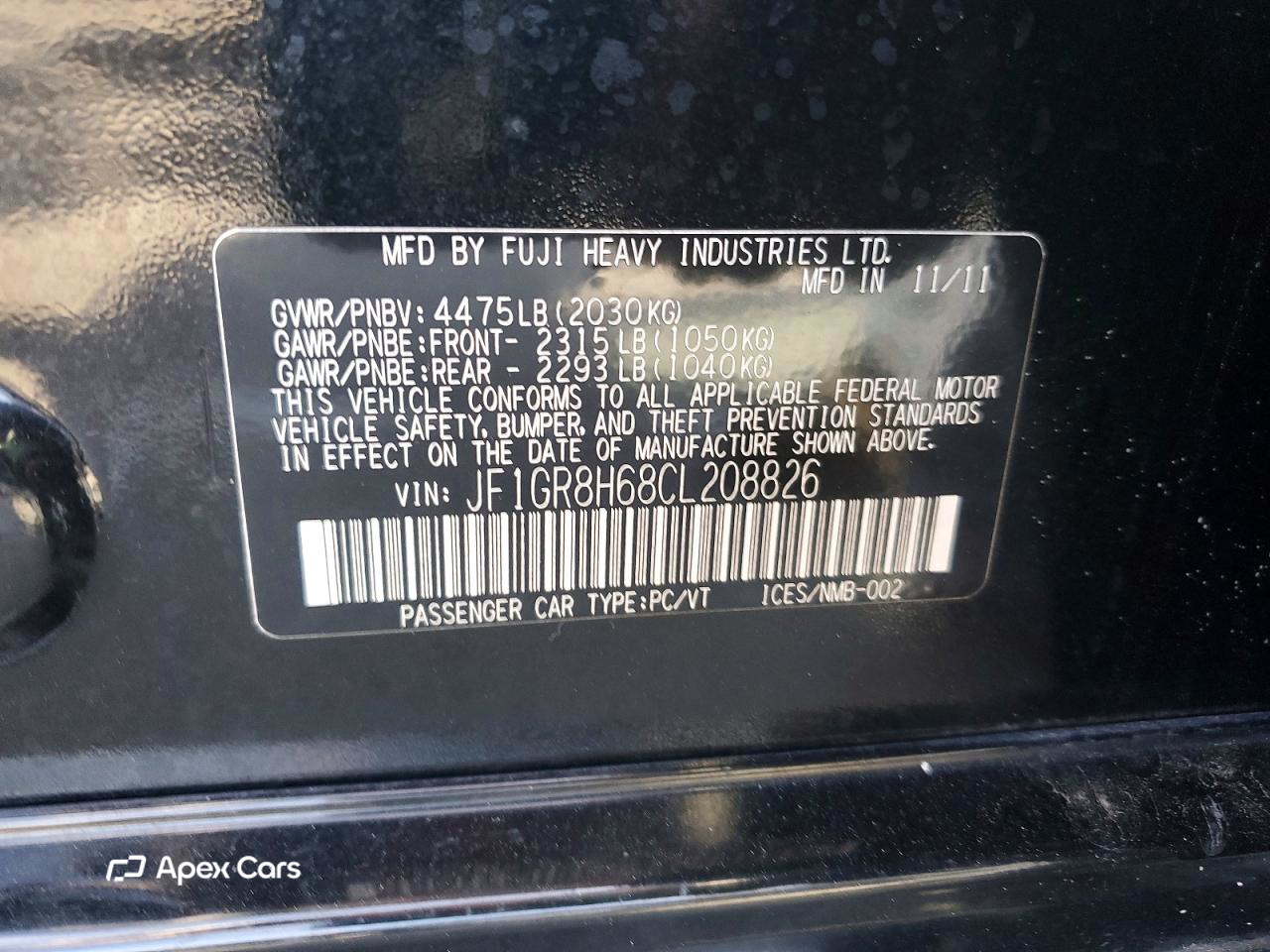 Subaru WRX 2012