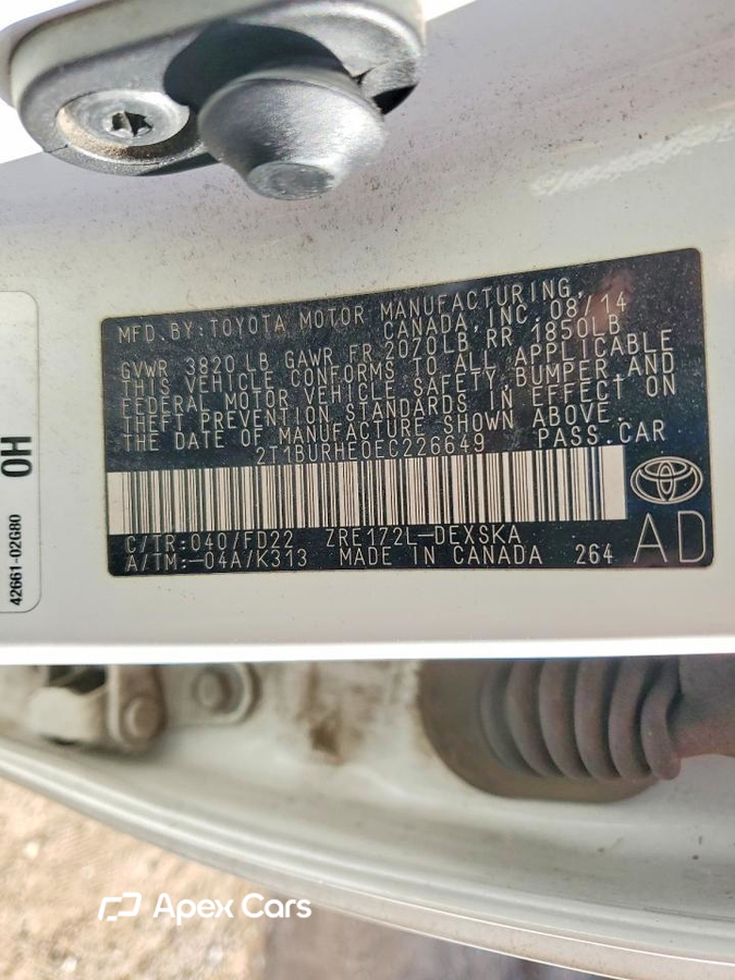 Toyota Corolla 2014