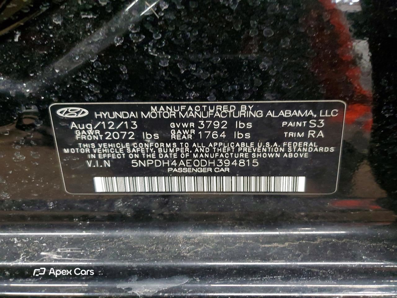 Hyundai Elantra 2013