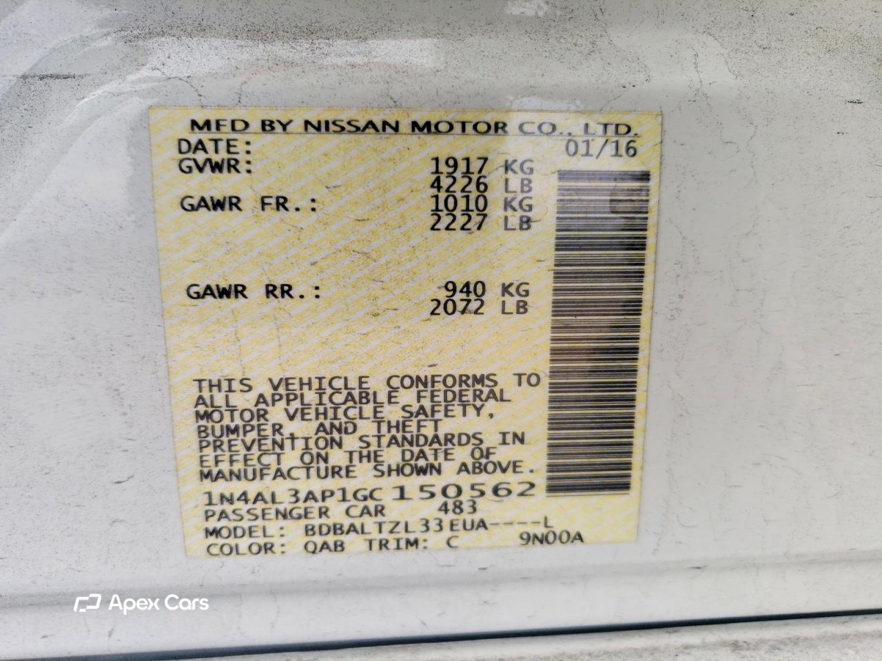Nissan Altima 2016