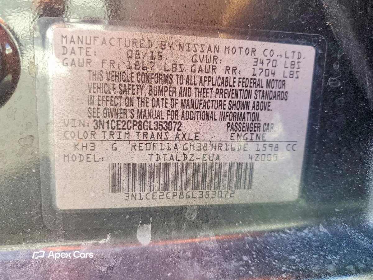 Nissan Versa 2016