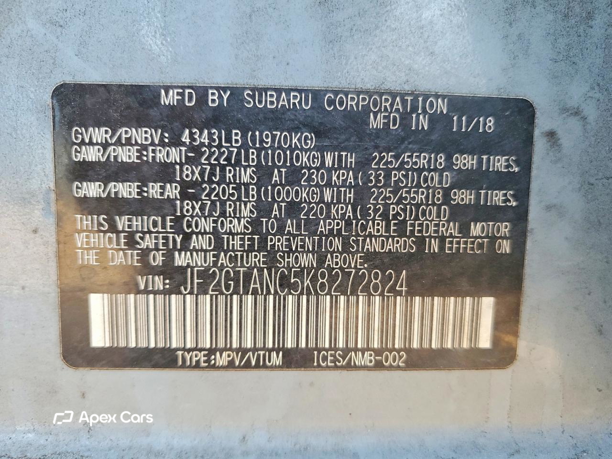 Subaru XV 2019