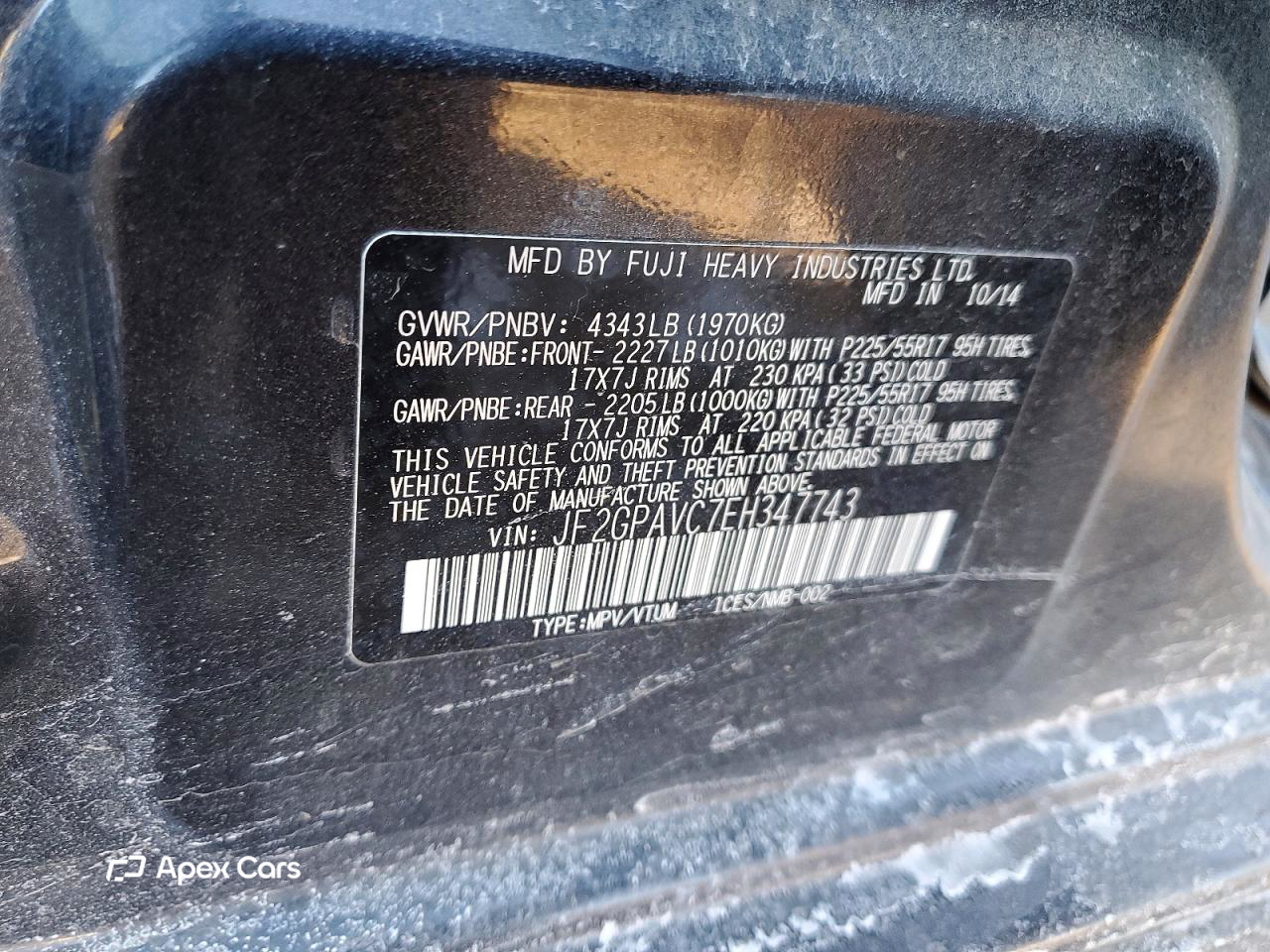Subaru XV 2014
