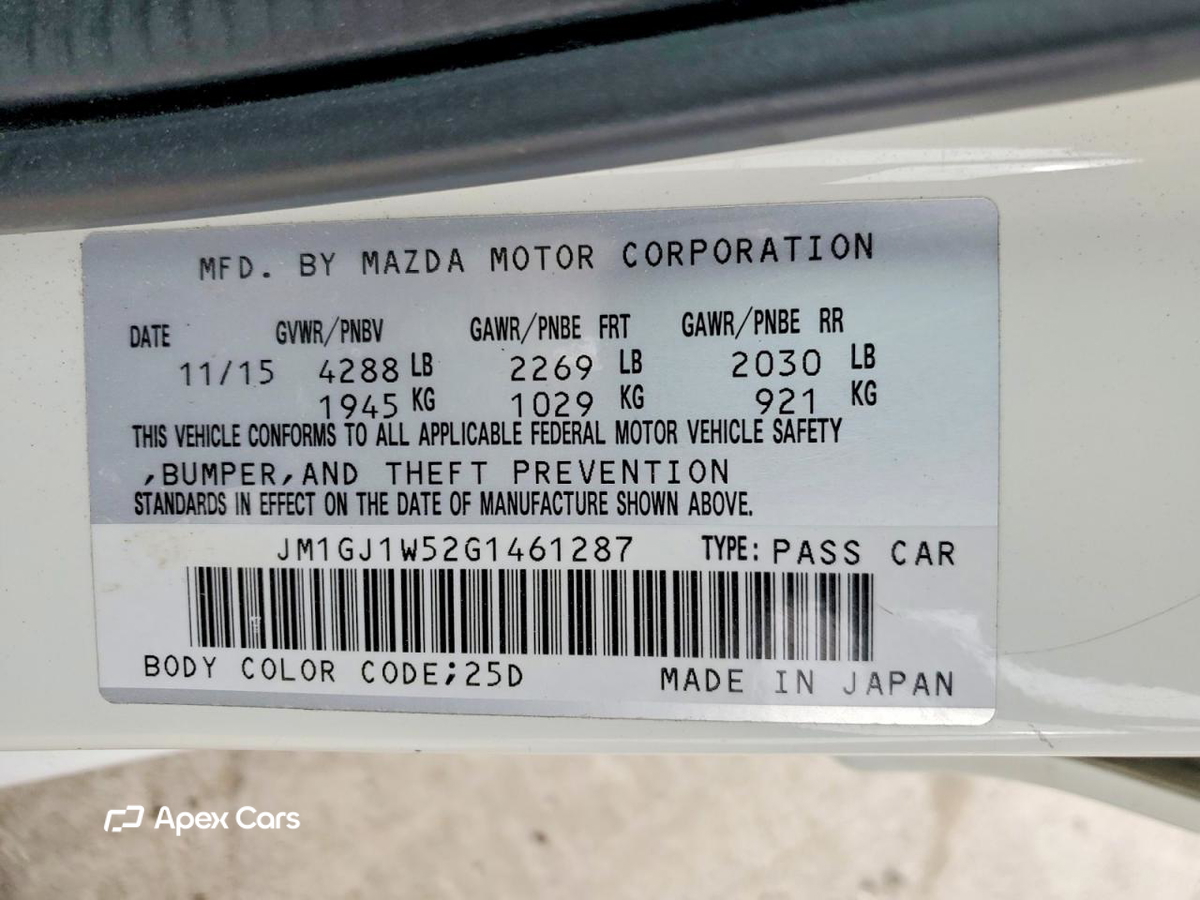 Mazda 6 2016
