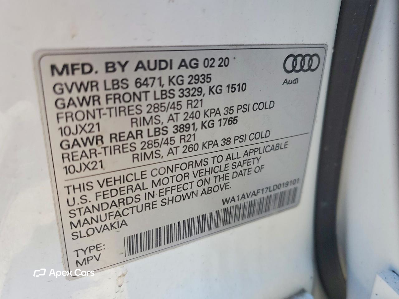 Audi Q8 2020
