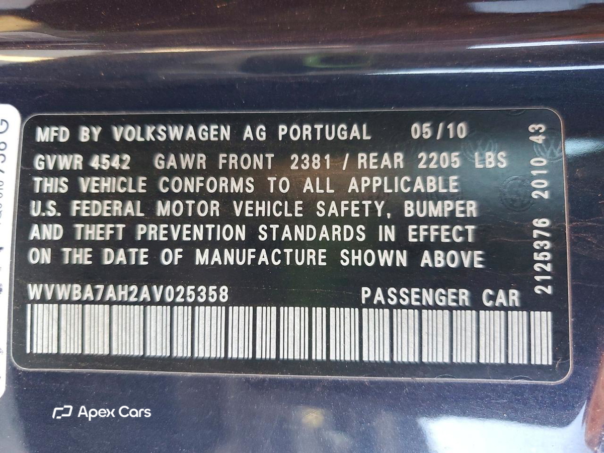 Volkswagen Eos 2010