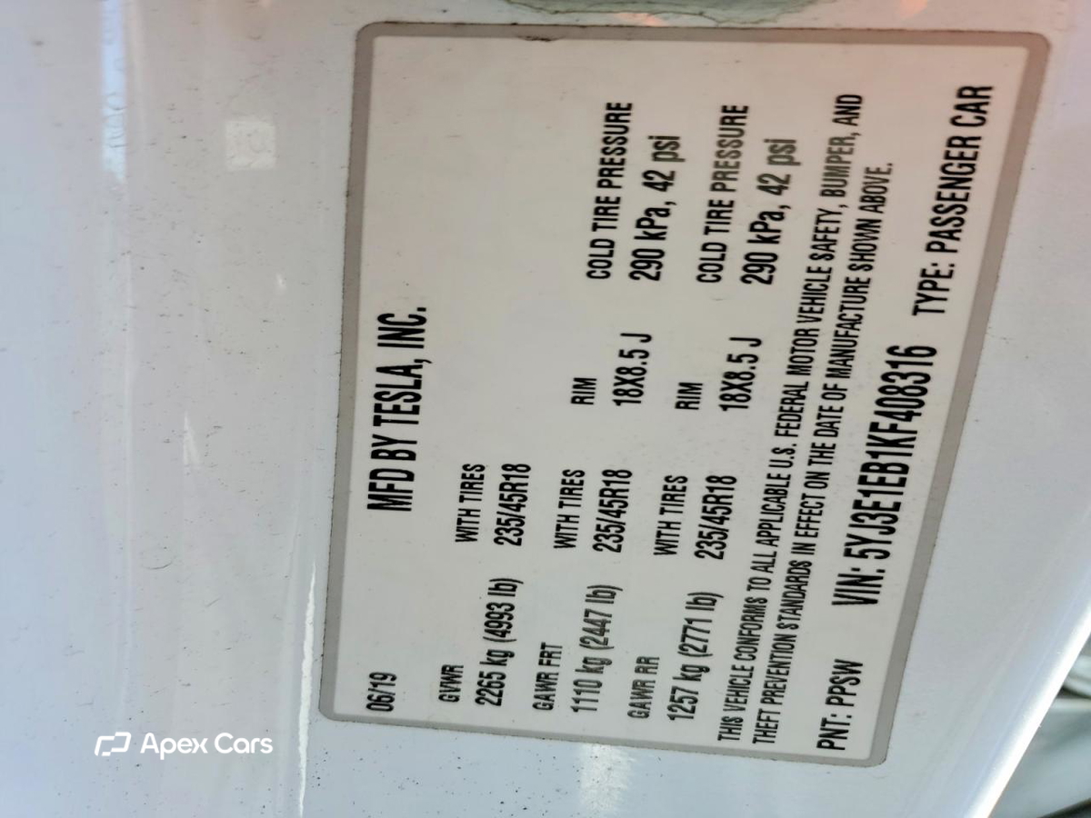 Tesla Model 3 2019