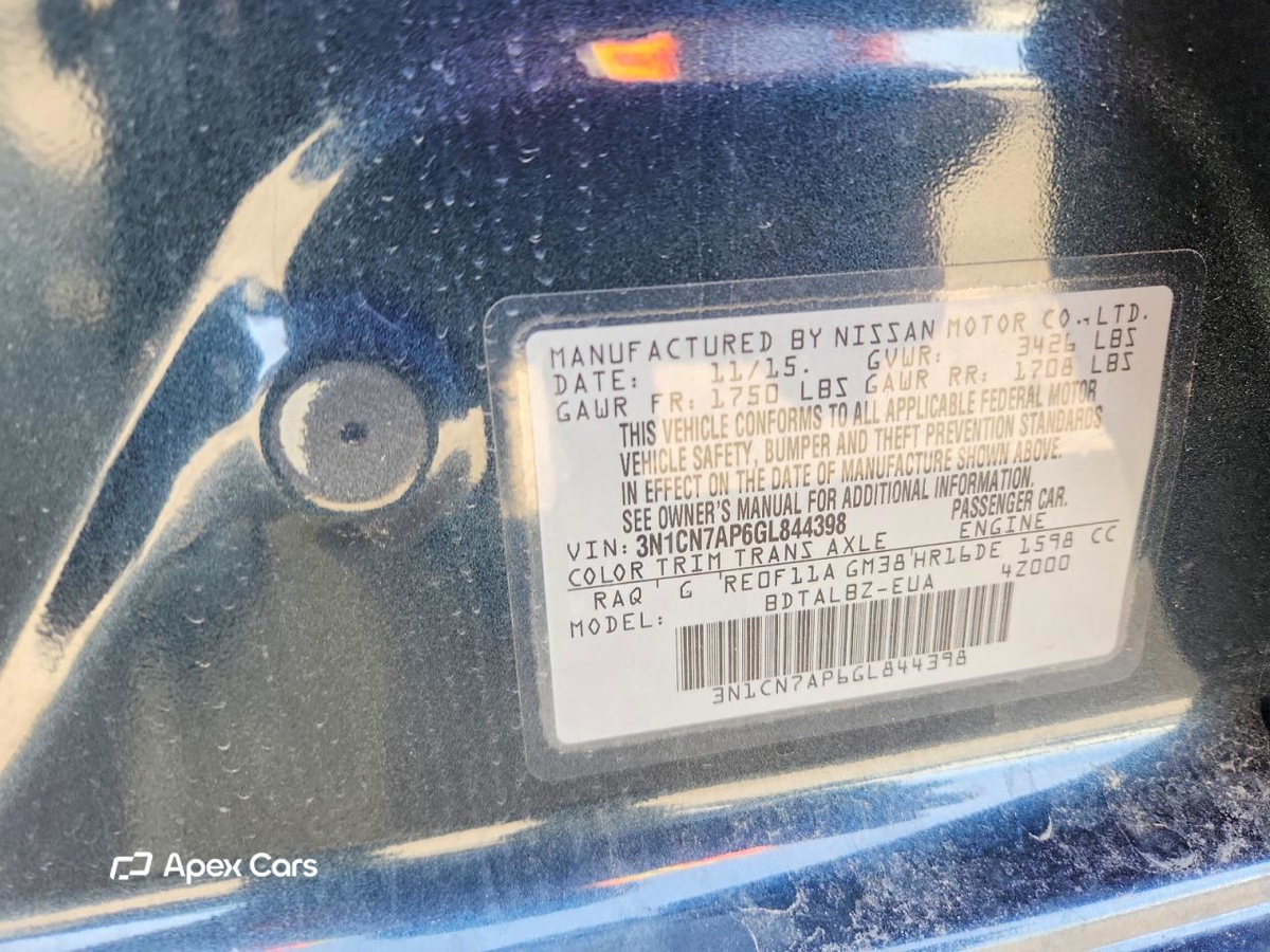 Nissan Versa 2016