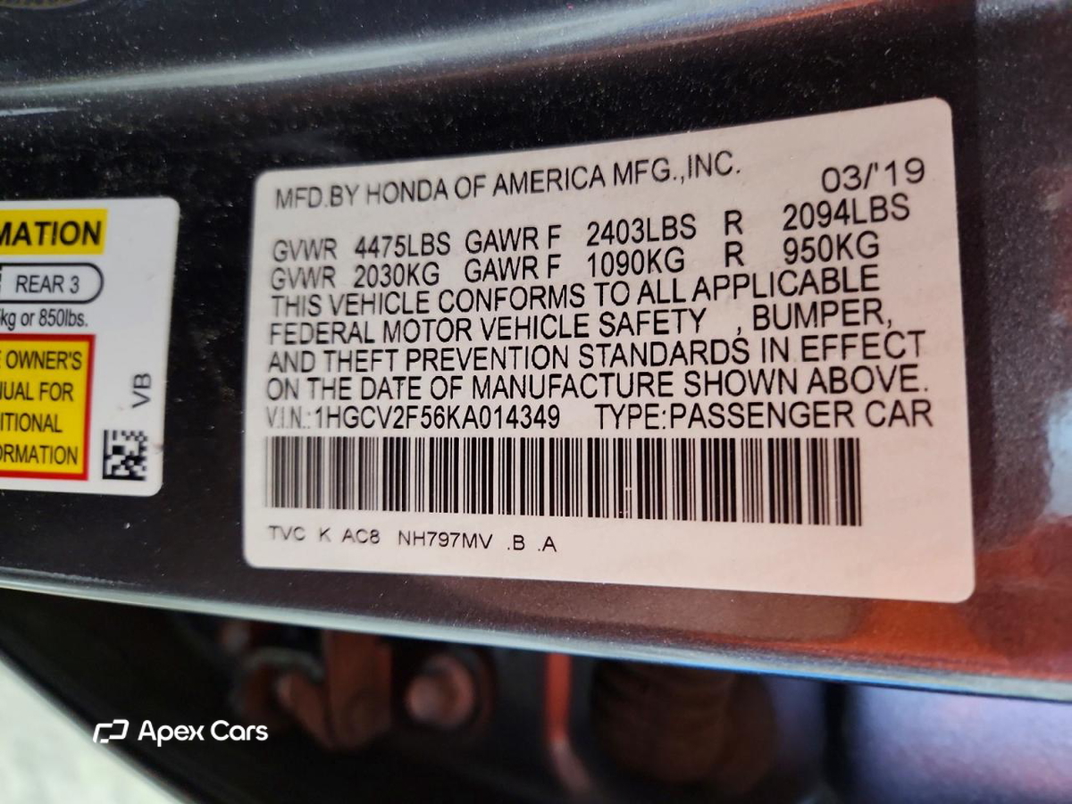 Honda Accord 2019