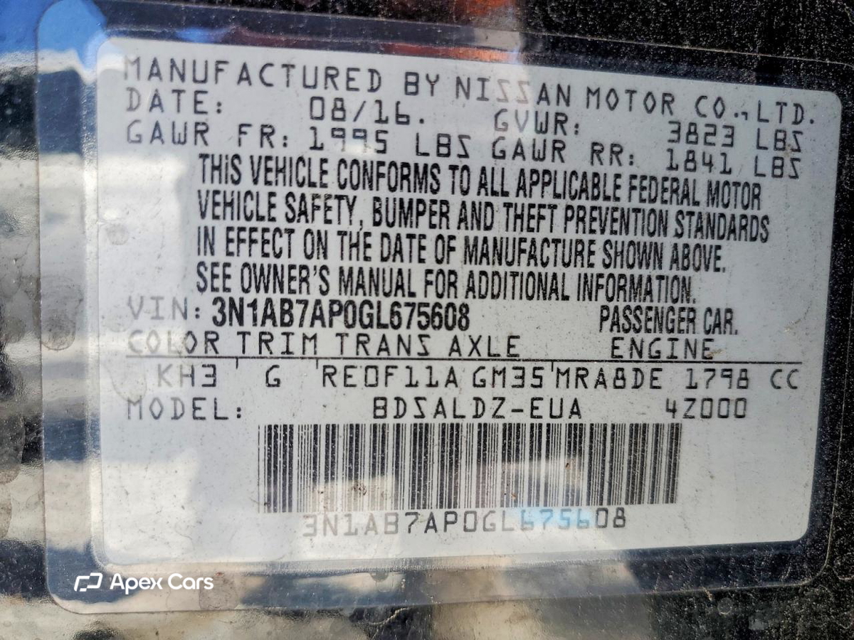 Nissan Sentra 2016