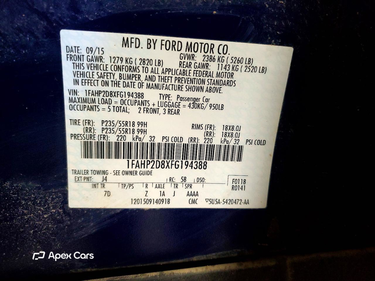 Ford Taurus 2015