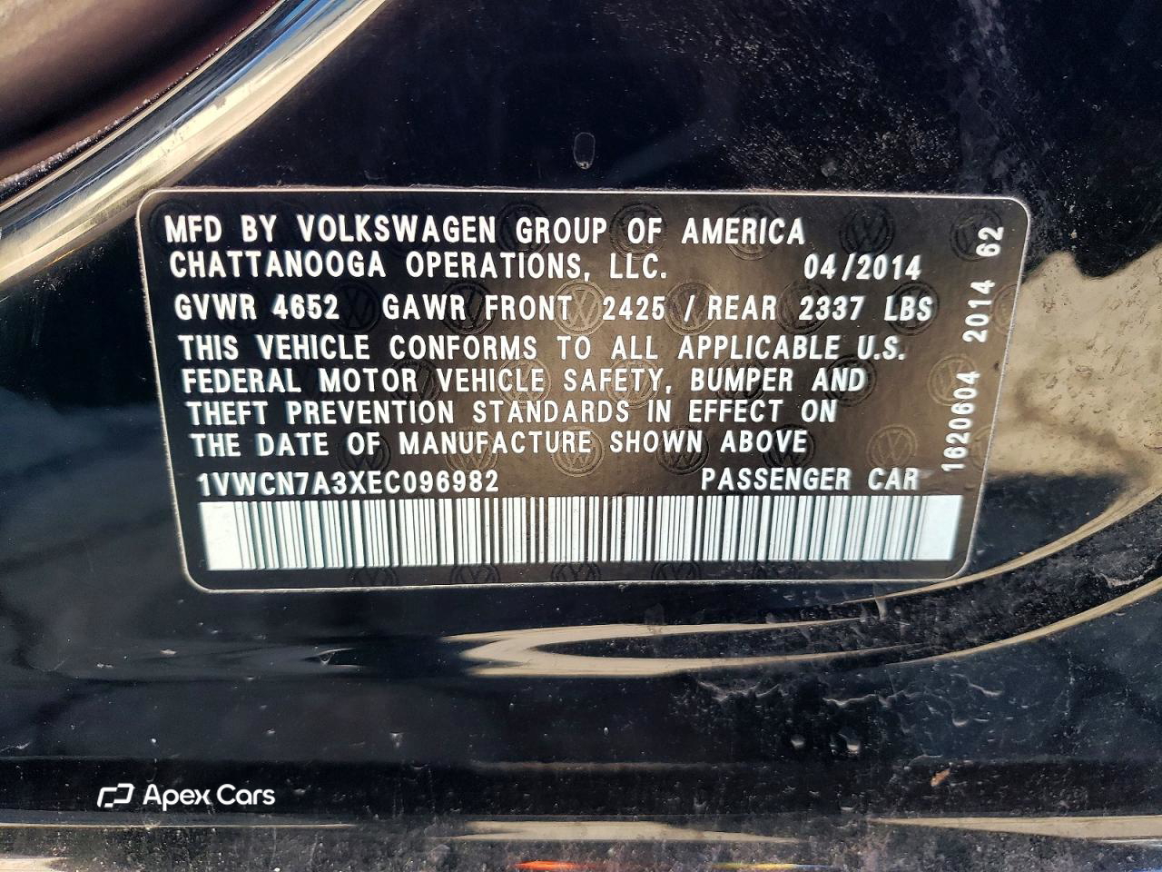 Volkswagen Passat 2014