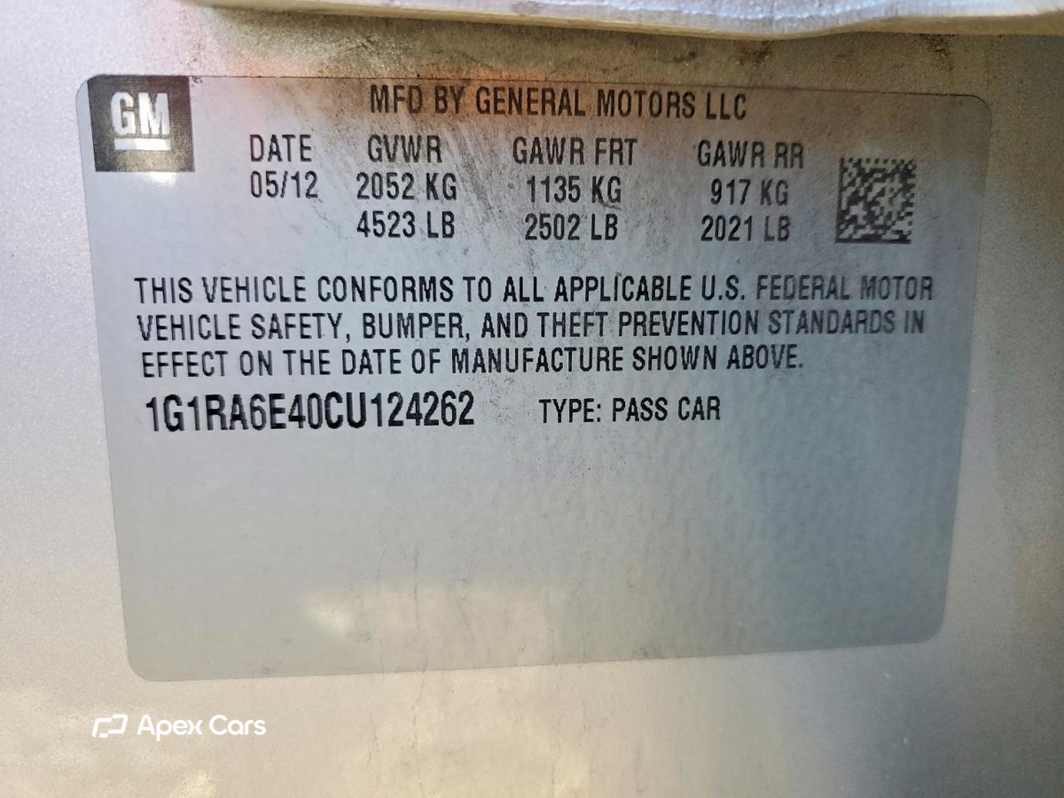 Chevrolet Volt 2012