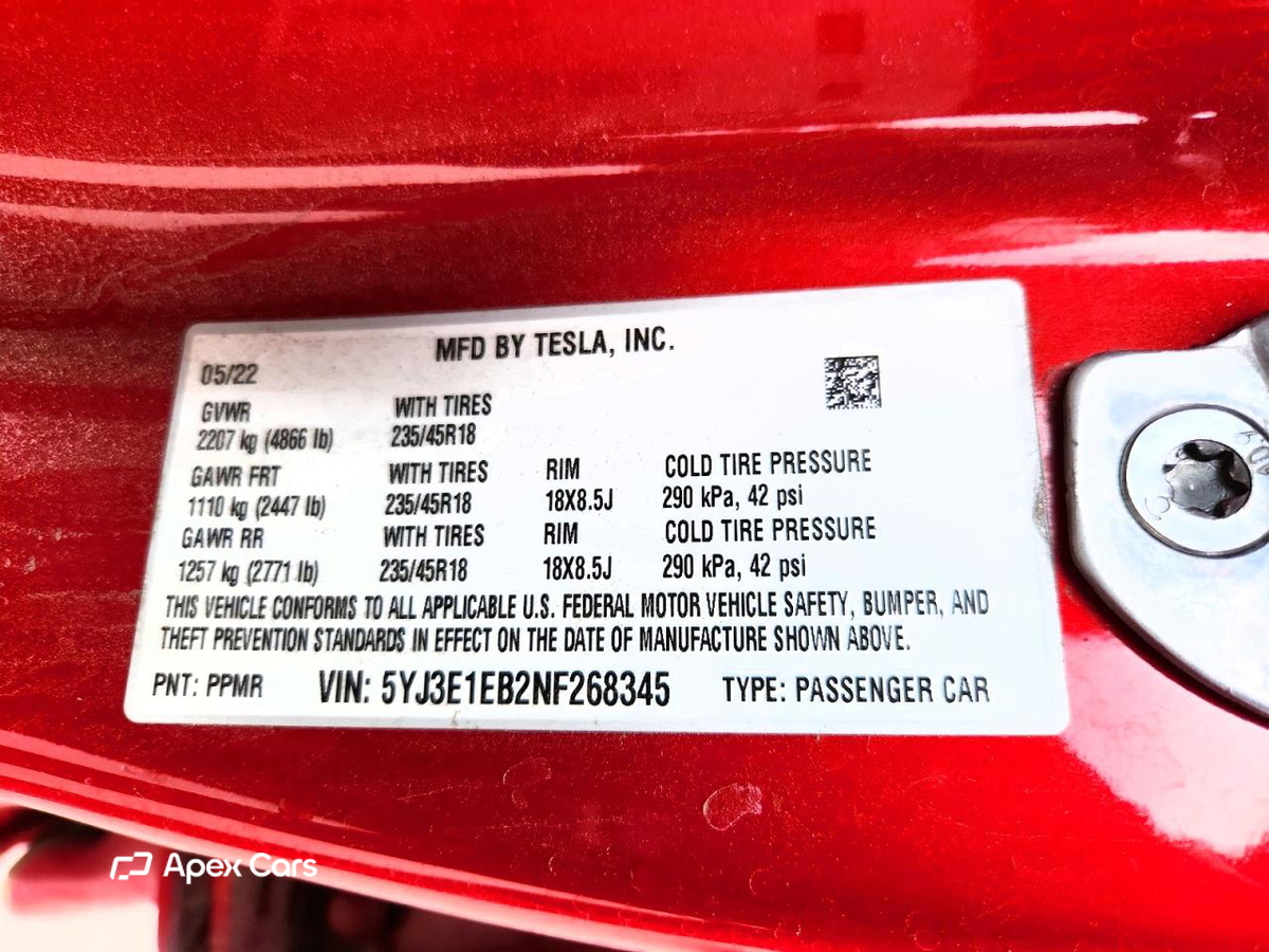 Tesla Model 3 2022