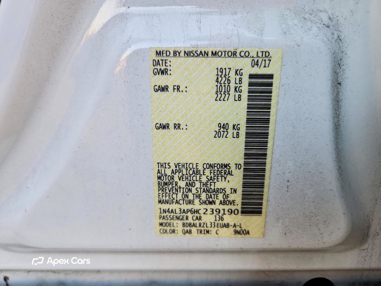 Nissan Altima 2017