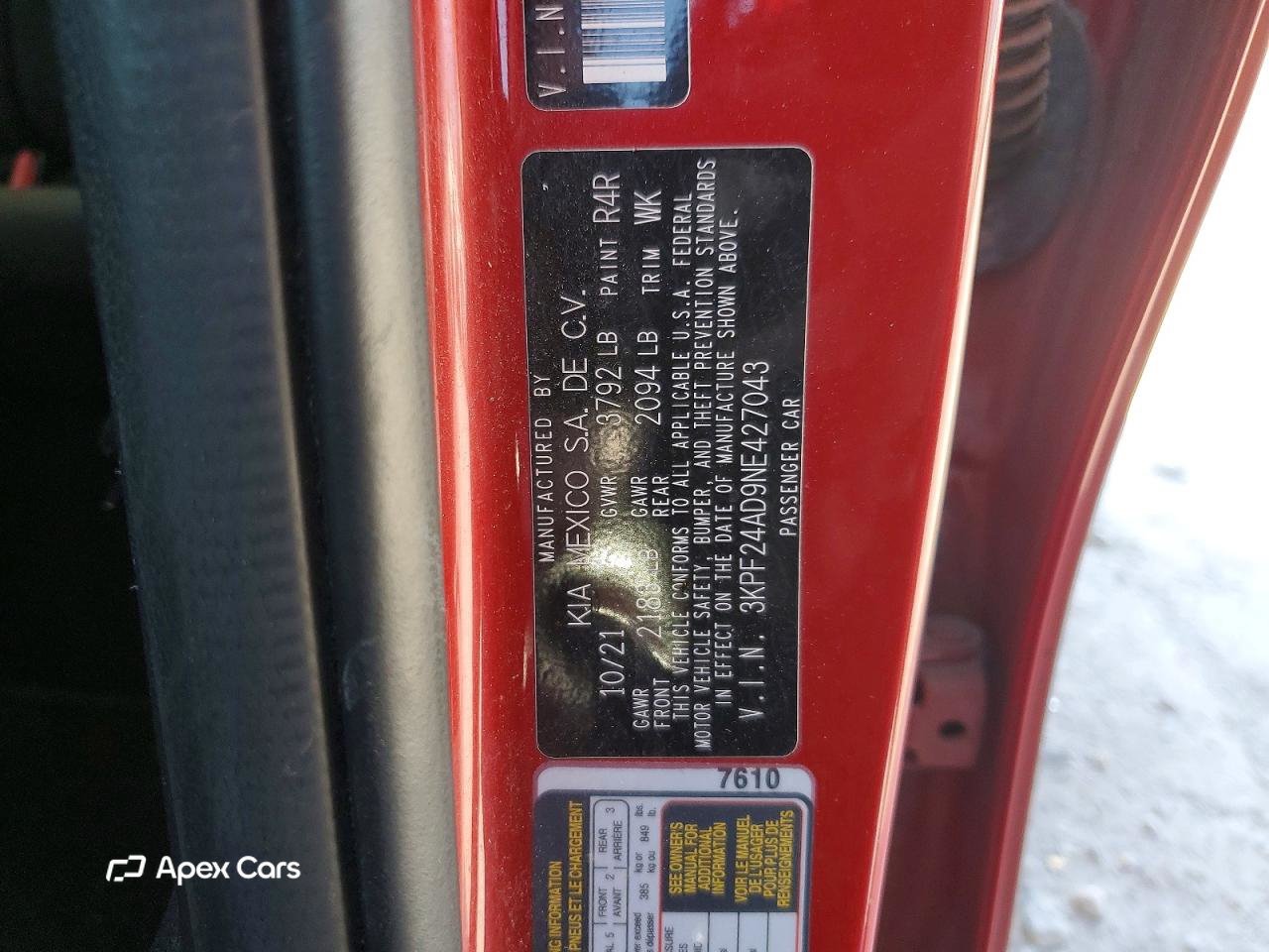 Kia Forte 2022