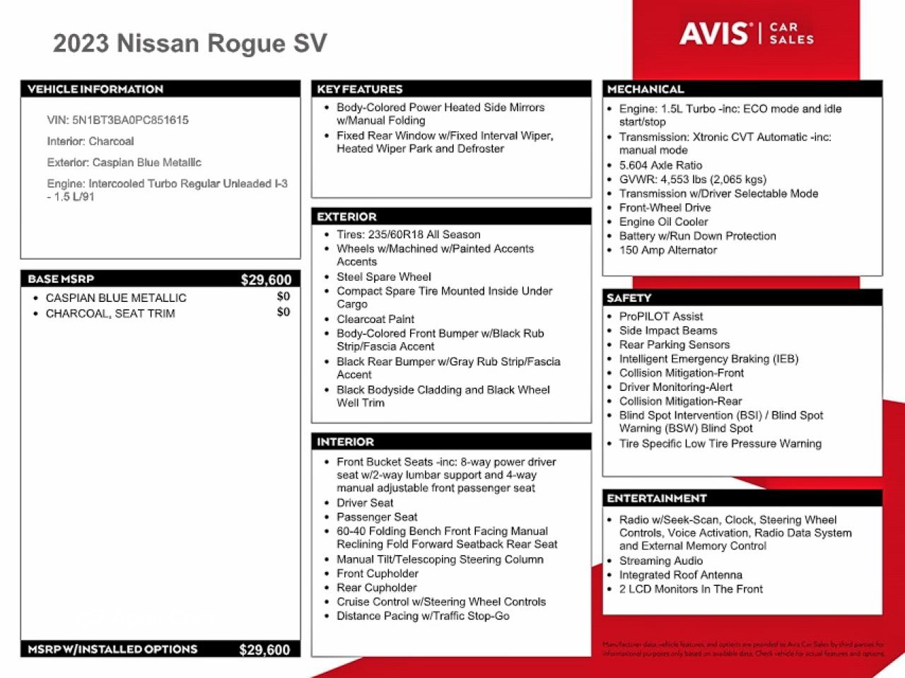 Nissan Rogue 2023