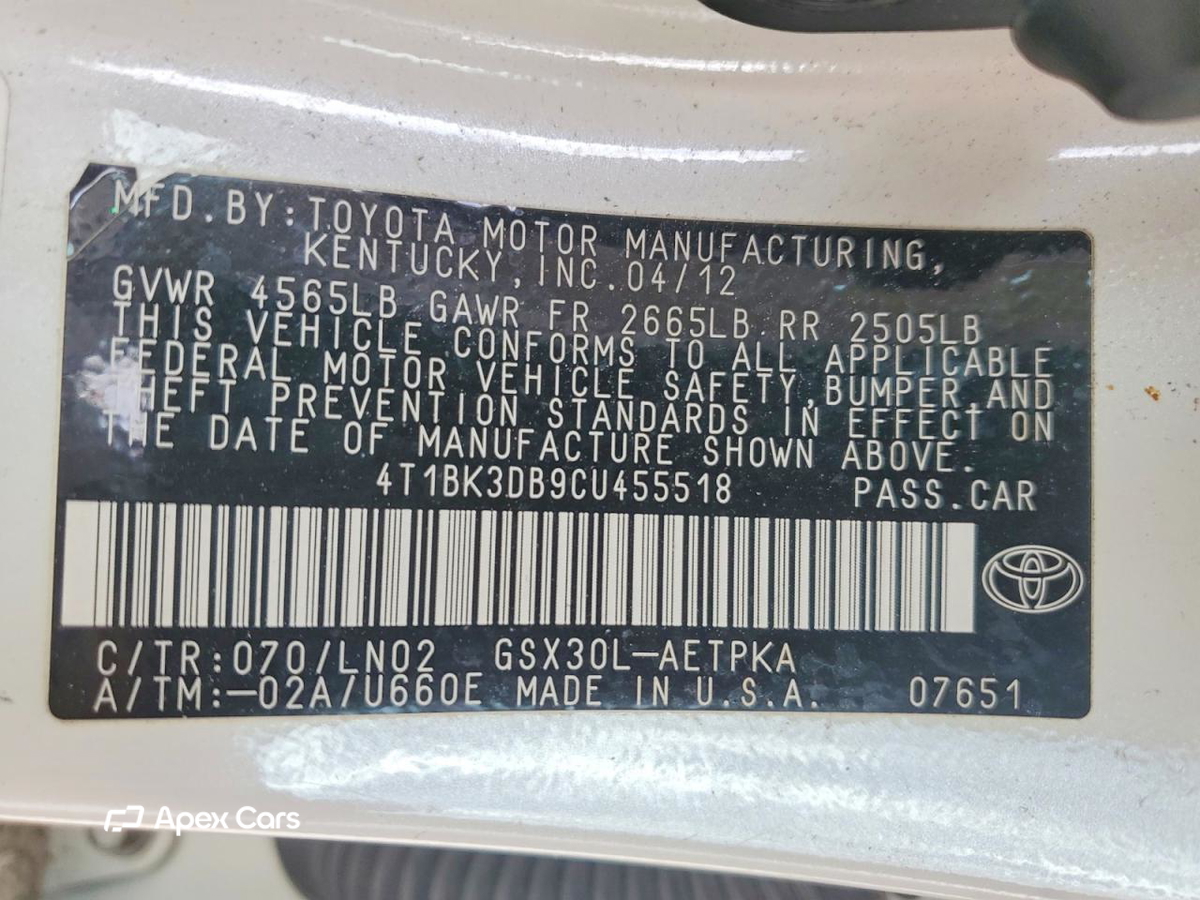 Toyota Avalon 2012