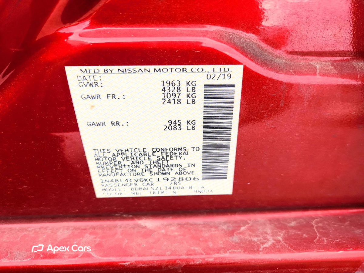 Nissan Altima 2019