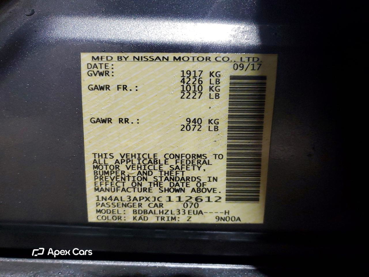 Nissan Altima 2018