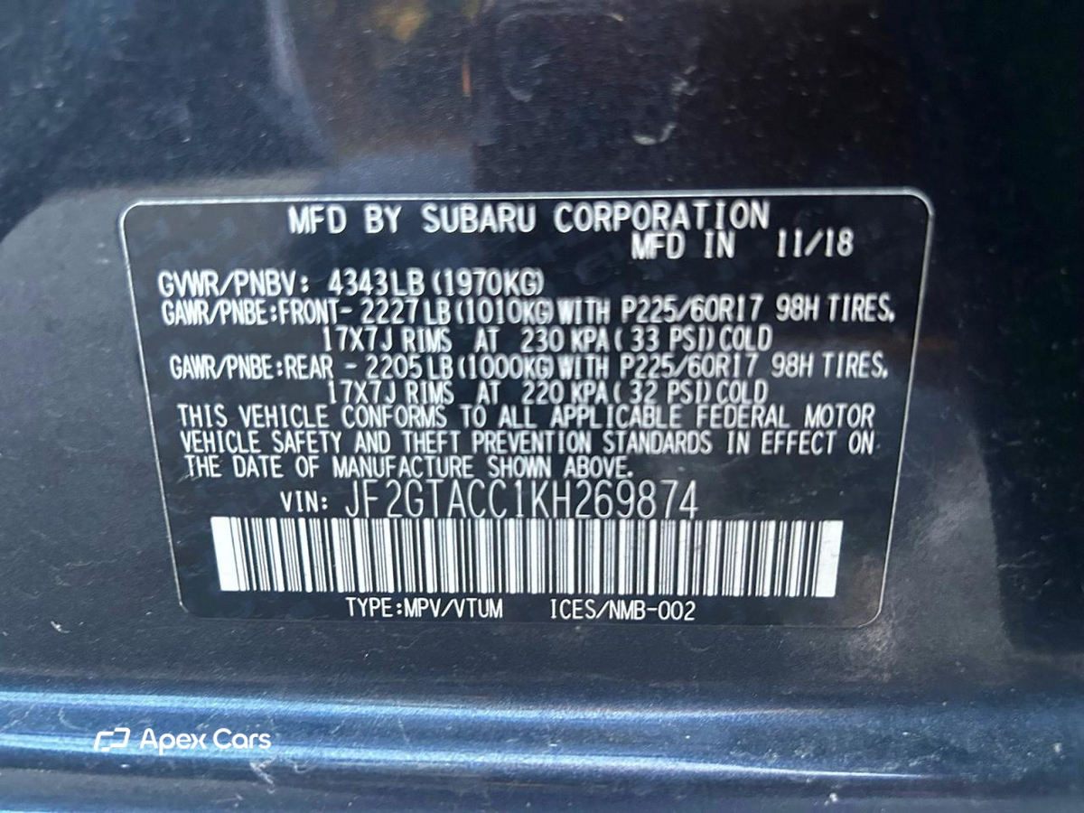 Subaru XV 2019