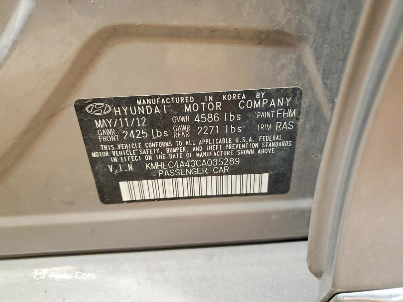 Hyundai Sonata 2012