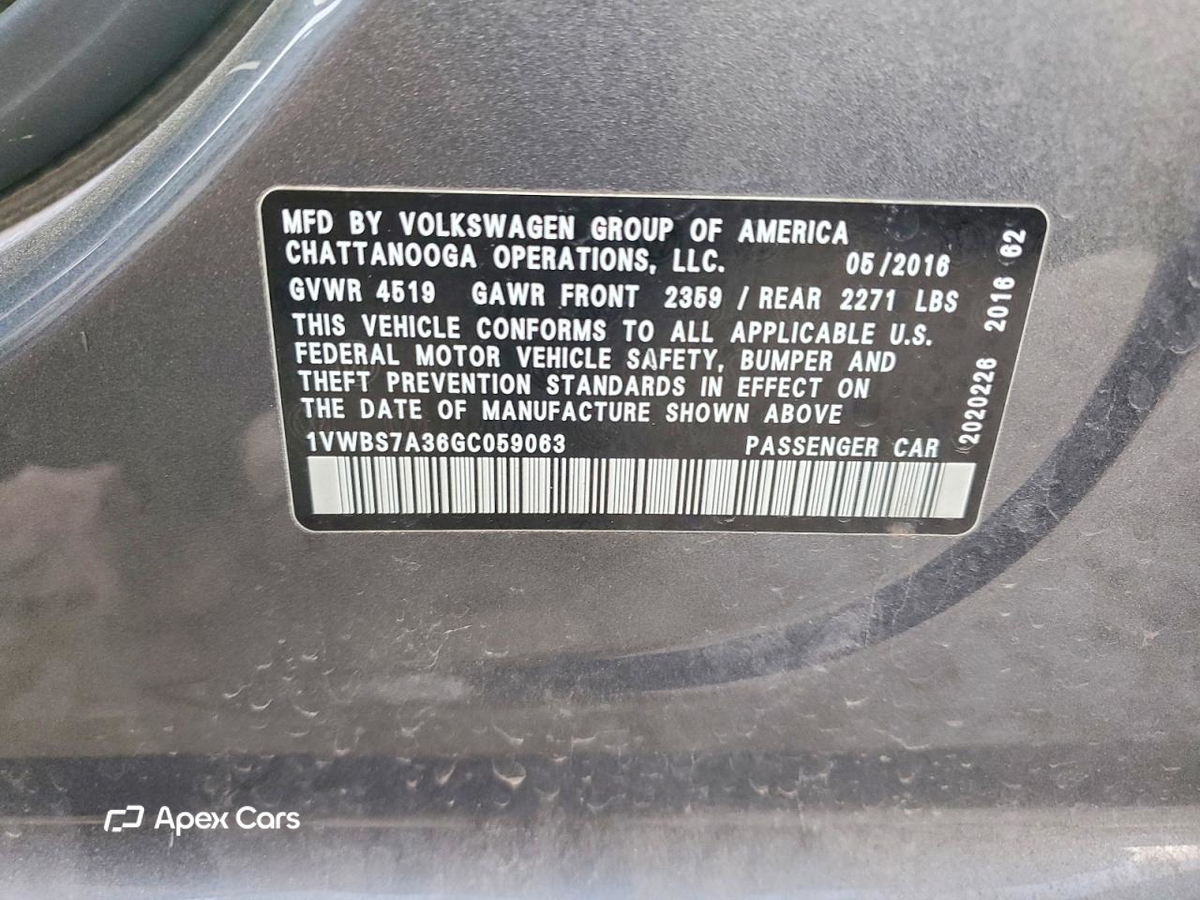 Volkswagen Passat 2016