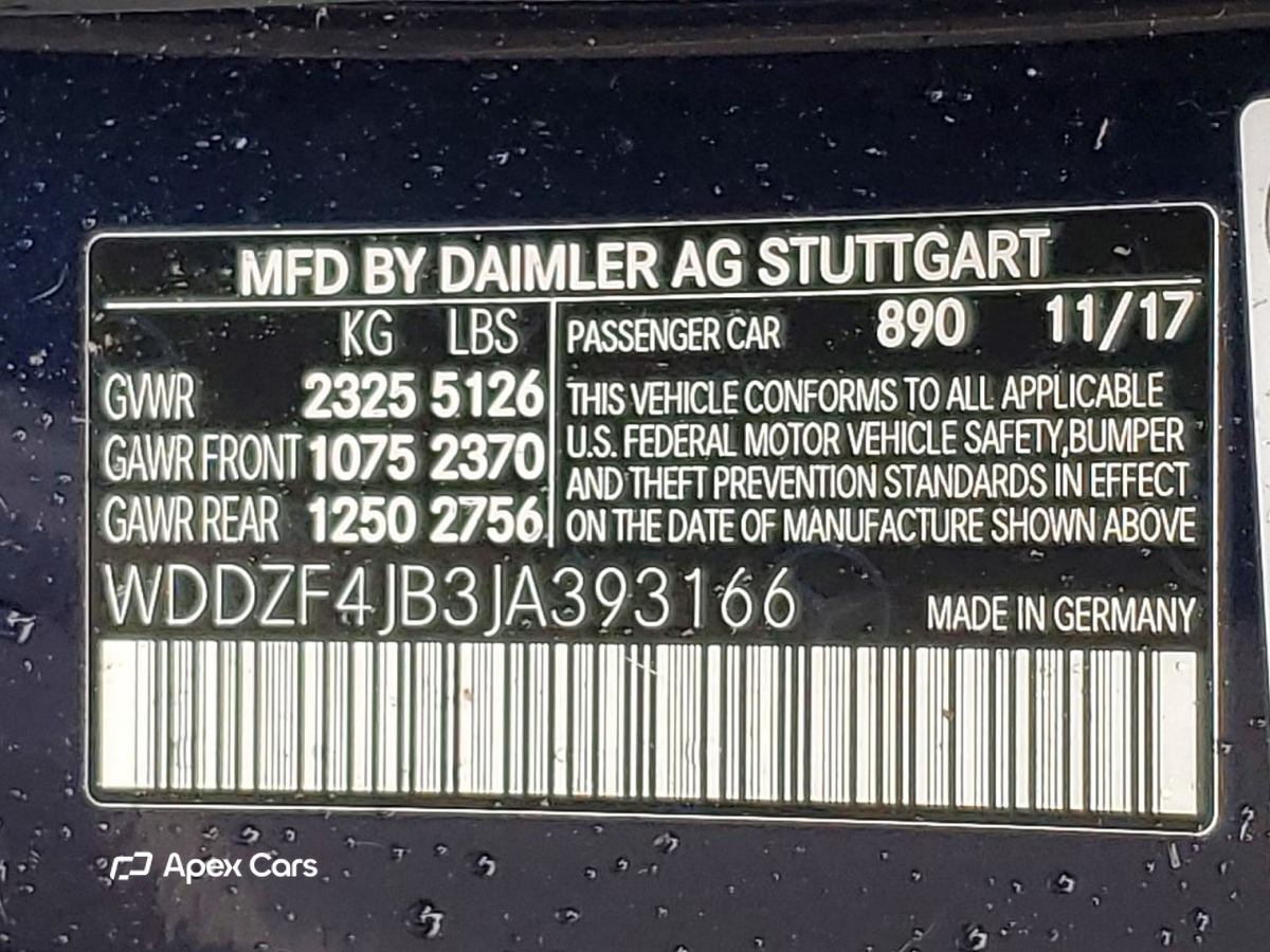 Mercedes-Benz E-klasse 2018