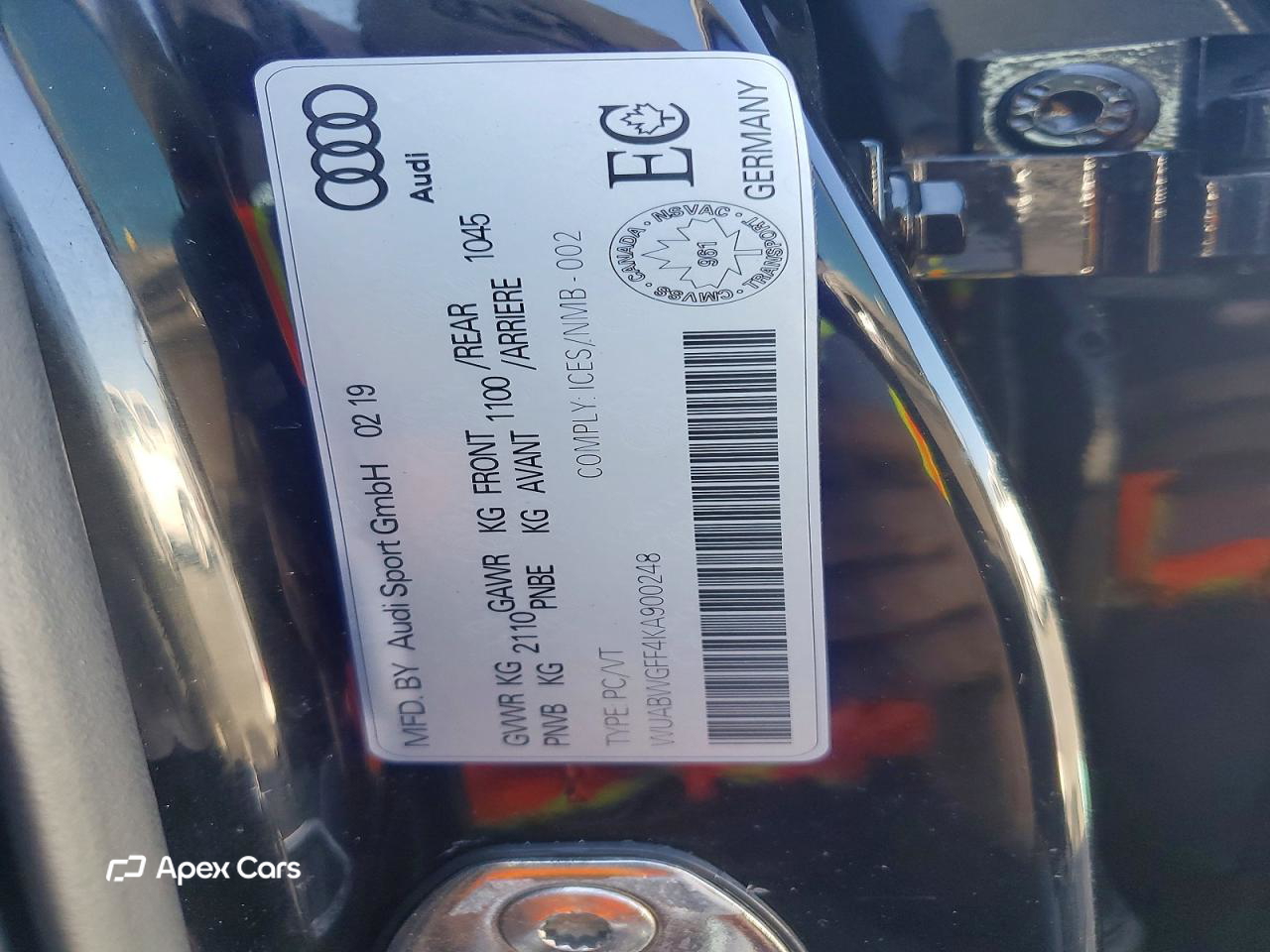 Audi RS3 2019