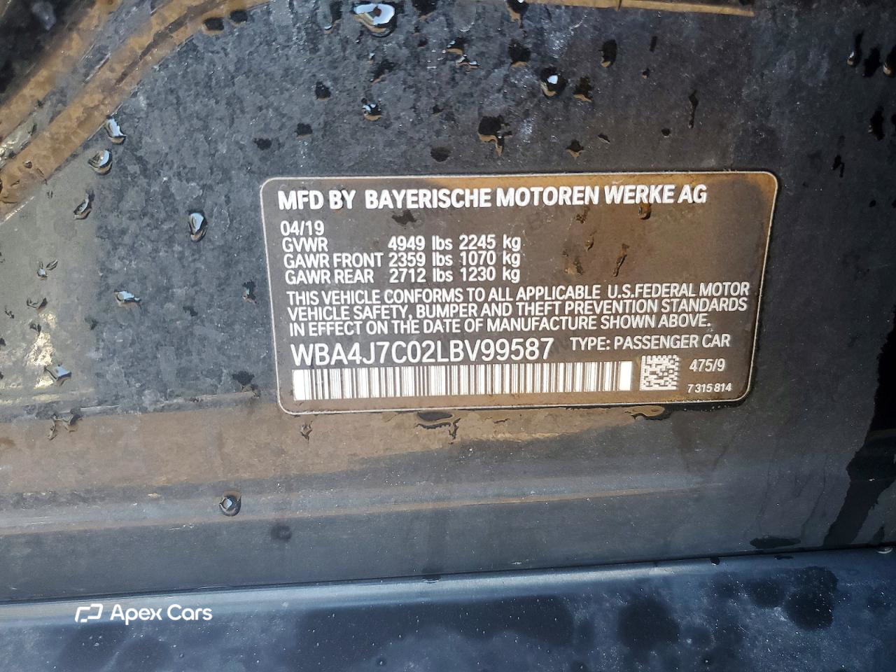 BMW Series 4 2020
