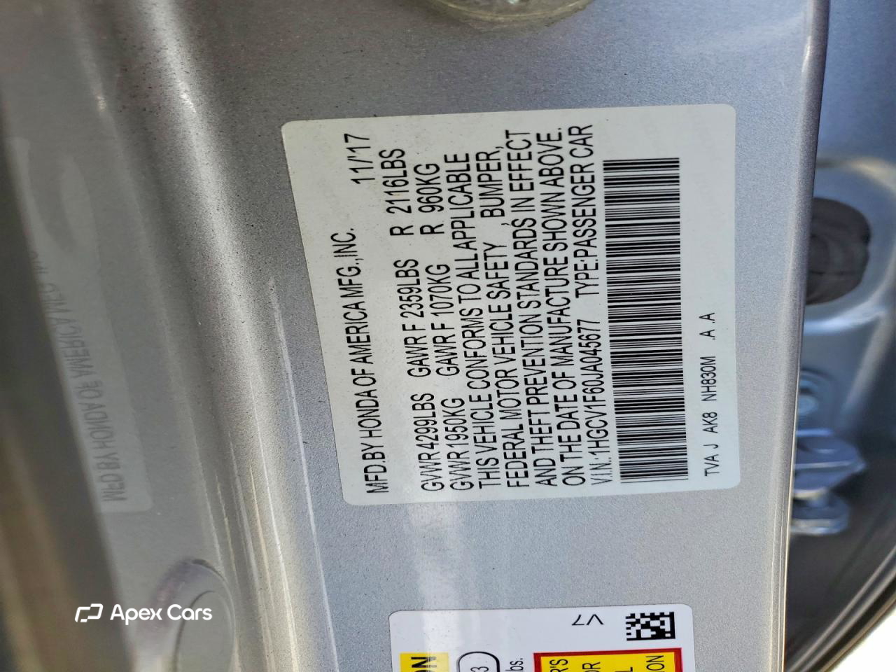 Honda Accord 2018
