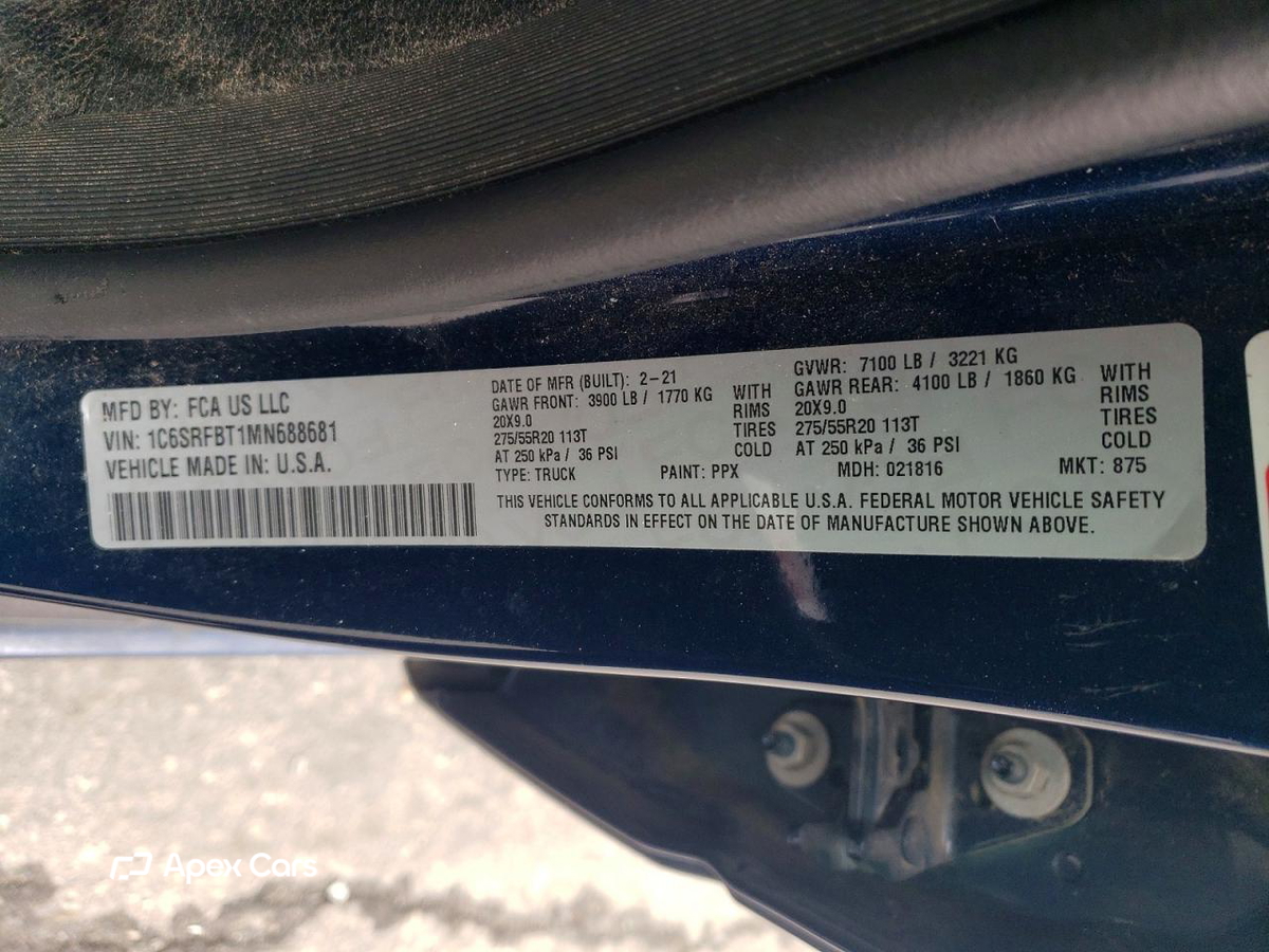 RAM 1500 2021